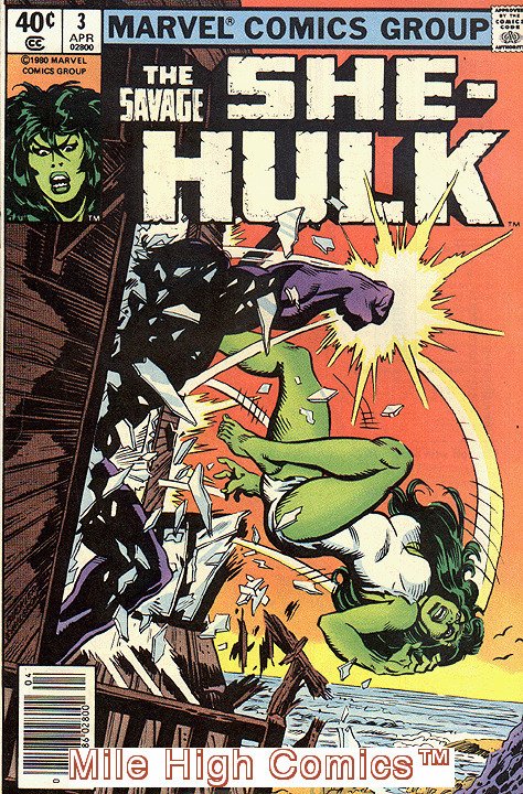 SHE-HULK  (1980 Series)  (SAVAGE SHE-HULK) (MARVEL) #3 NEWSSTAND Fine