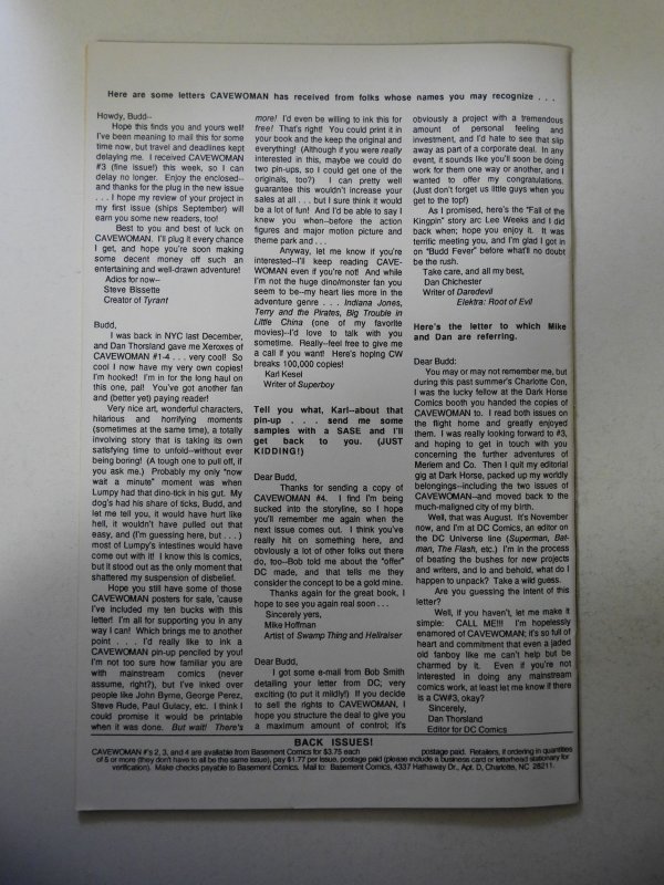 Cavewoman #5 (1995) VF Condition