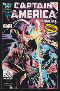 Captain America #Annual 8 9.2 NM- Marvel Comic 1986 Mike Zeck 