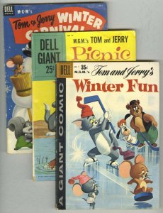 DELL GIANT COMICS LOT (1952-1959)