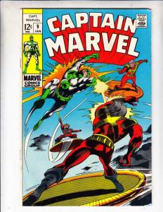 Captain Marvel #9 (Jan-69) VG+ Affordable-Grade Captain Marvel