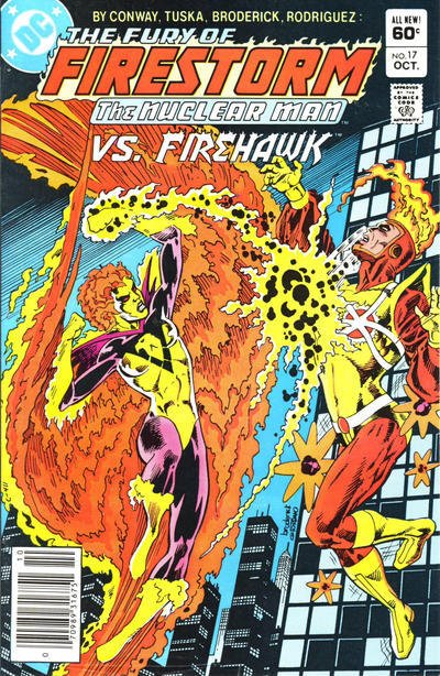 Fury of Firestorm, The #17 (Newsstand) FN ; DC | 1st Appearance Firehawk