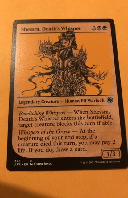 SHESSRA, DEATH’s WHISPER: Magic the Gathering MtG, Adventures Forgotten Realms