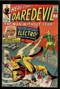 DAREDEVIL 2 VG+ 4.5;2nd APP. DAREDEVIL 2nd EVER ELECTRO APP.