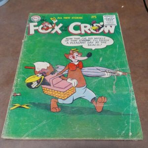 FOX AND THE CROW #25 CARTOON FUNNY ANIMAL DC golden age comics 1955 classic