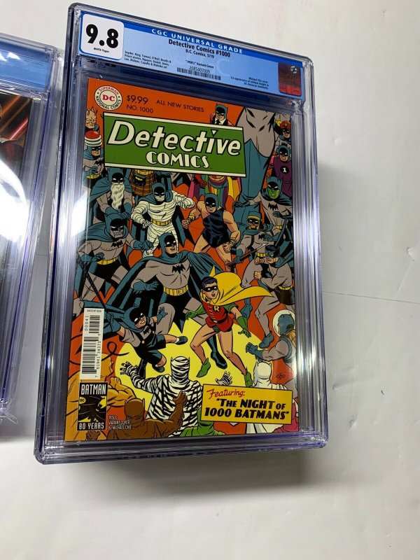 Detective Comics 1000 Cgc 9.8 Variant Complete Set Regular And 1930’s-2010’s