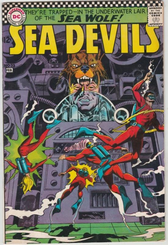 Sea Devils #33 (Feb-67) FN/VF+ High-Grade Sea Devils (Dane Dorrence, Biff Bai...