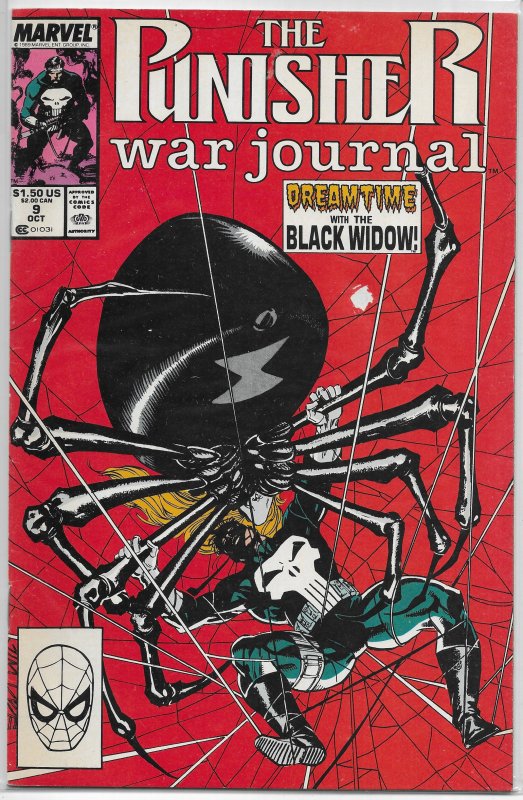 Punisher War Journal (vol. 1, 1988) # 9 FN Potts/Jim Lee, Black Widow