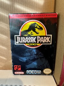 Jurassic Park NES game CIB Box Fine Cond. Cartridge very clean COMPLETE IN BOX