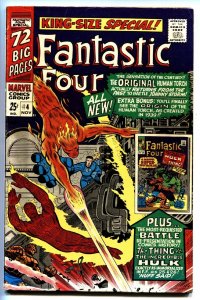 FANTASTIC FOUR ANNUAL #4 comic book 1966-Human Torch origin FN-