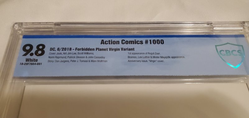 Action Comics #1000 - CBCS 9.8 - Jock Virgin Cover