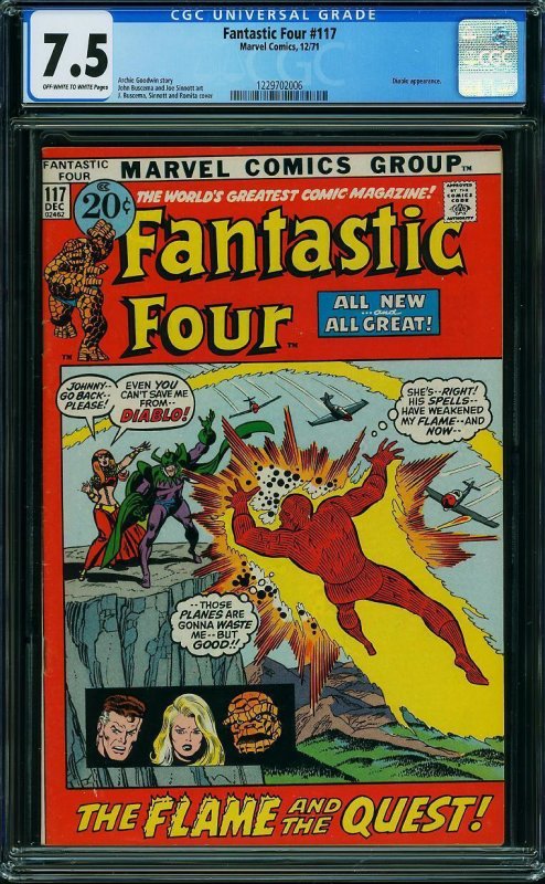 Fantastic Four #117 (1971) CGC 7.5 VF-