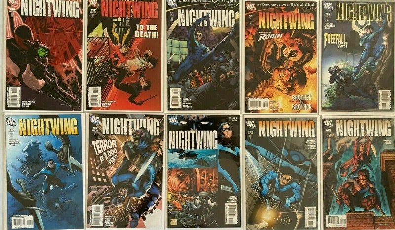 Nightwing comic lot from:#100-151 35 different 8.0 VF (2005-09)