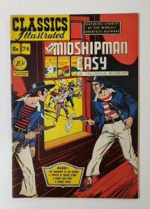 Classics Illustrated #74: Mr. Midshipman Easy 1st & Only Edition 1950 VF+ Rare!