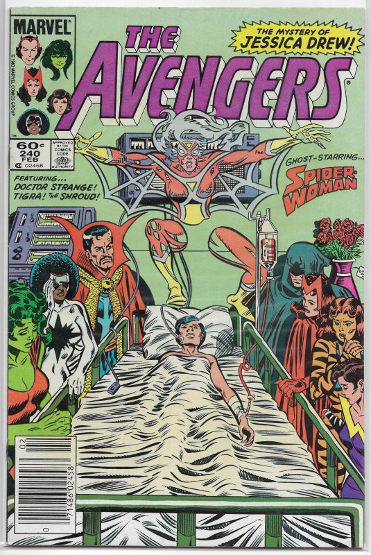 Avengers   vol. 1   #240 VG Stern/Nocenti/Milgrom, Spider-Woman, Scarlet Witch