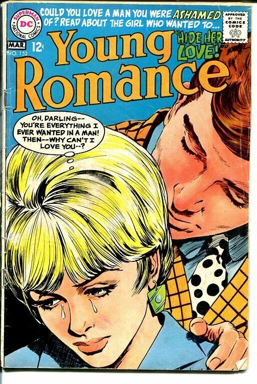 YOUNG ROMANCE #152 1968-DC ROMANCE VG