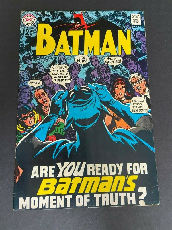 Batman 211 VG+ (DC May 1969)