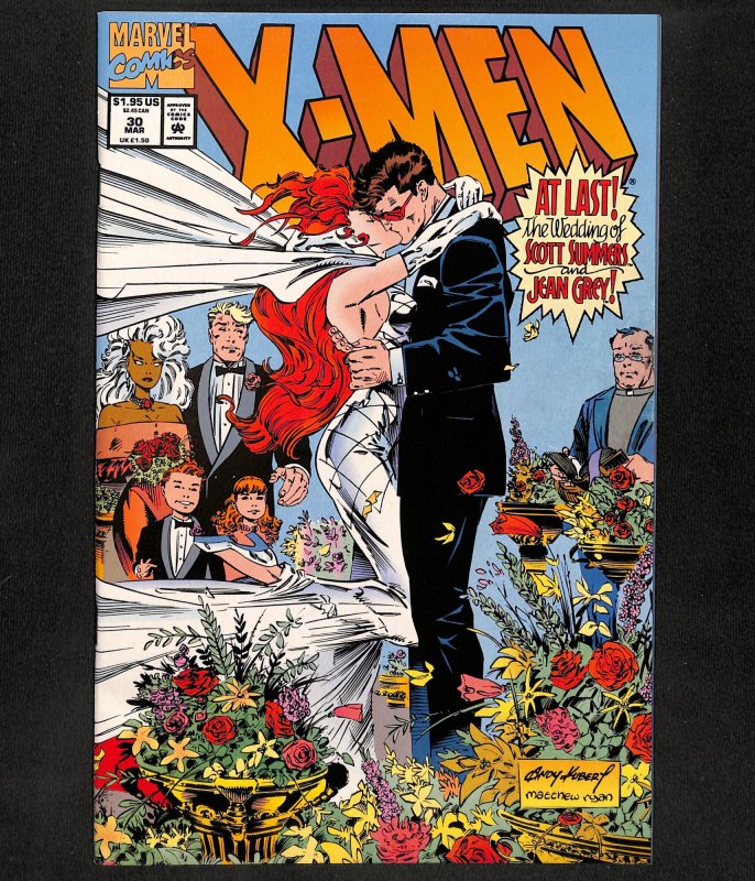 X-Men (1991) #30 Wedding of Scott Summers and Jean Grey!