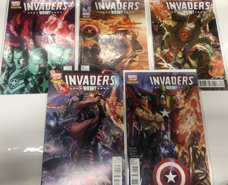 Invaders Now ! (2011) Set Issue # 1-5 Set 5/5 Christos Gage • Alex Ross • Marvel