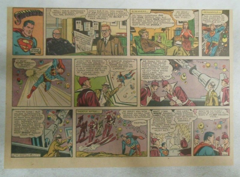 Superman Sunday Page #906 by Wayne Boring from 3/10/1957 Size ~11 x 15 inches