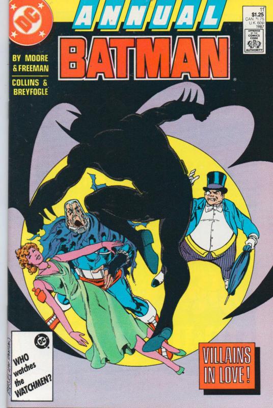 BATMAN #11 Annual, NM-, Alan Moore, 1987, Villains in Love, more BM in store