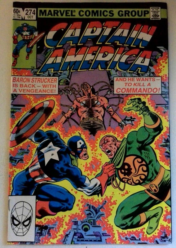 Captain America #274 Marvel 1982 VF/NM Bronze Age Comic Book 1st Print