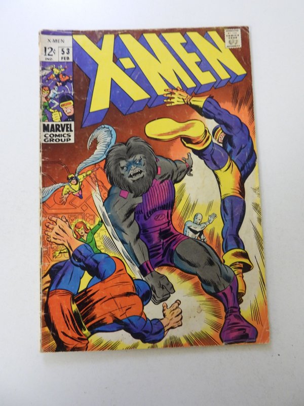 The X-Men #53 (1969) GD/VG condition 1 spine split