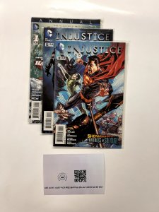 3 Injustice DC Comic Books# 1 11 12 Batman Superman Robin Flash Static 71 JS14