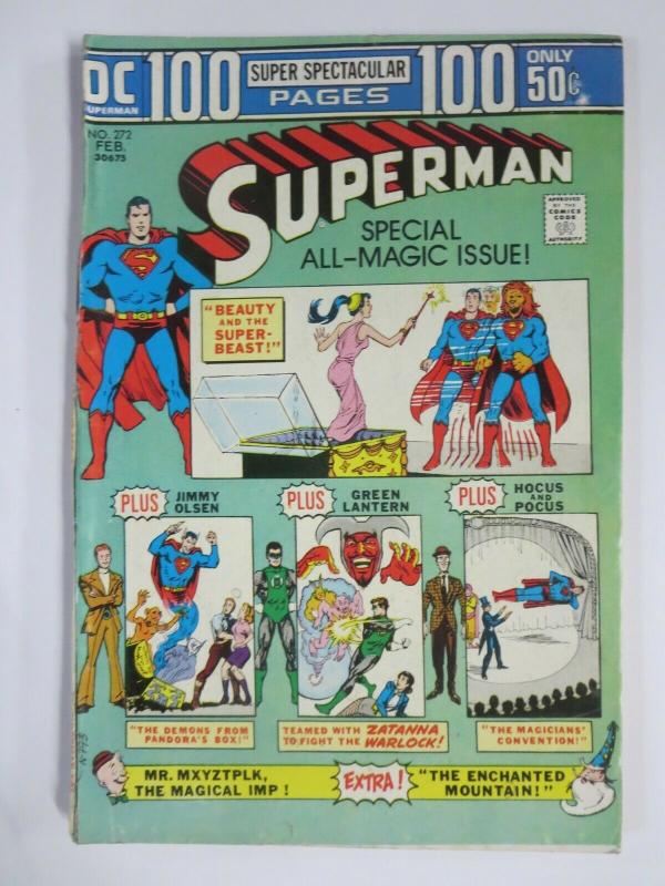 SUPERMAN  #272 (DC,2/1974) VERY GOOD (VG) 100 Page Super Spectacular! Zantanna!