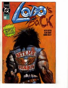 Lot Of 7 Lobo DC Comic Books # 1 2 3 4 + # 1 Special + Back # 1 2 Giffen J255