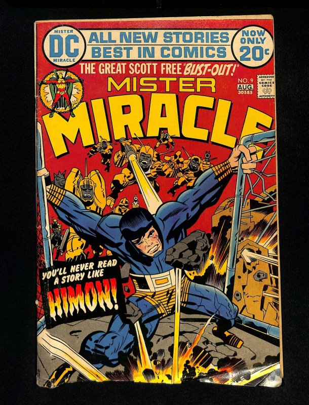 Mister Miracle #9 Jack Kirby Cover and Art! 1st Appearance Himon!