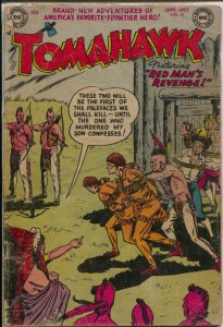 Tomahawk #19 1953-DC-Red Coats-Indian terror-G 