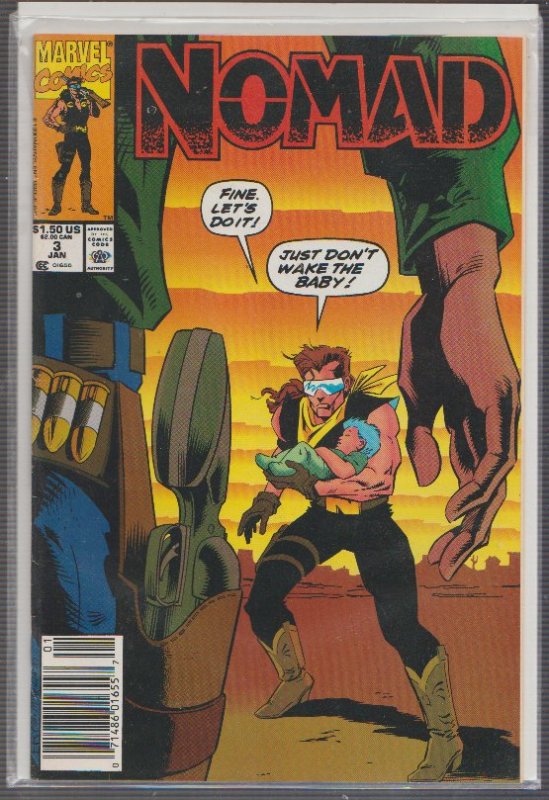 NOMAD #3 - MARVEL COMICS, BAGGED,& BOARDED