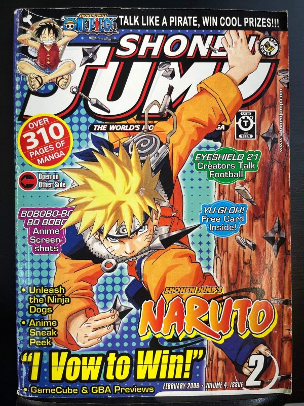 Shonen Jump #38 (Volume 4, Issue 2) February 2006 - Naruto cover (damaged)