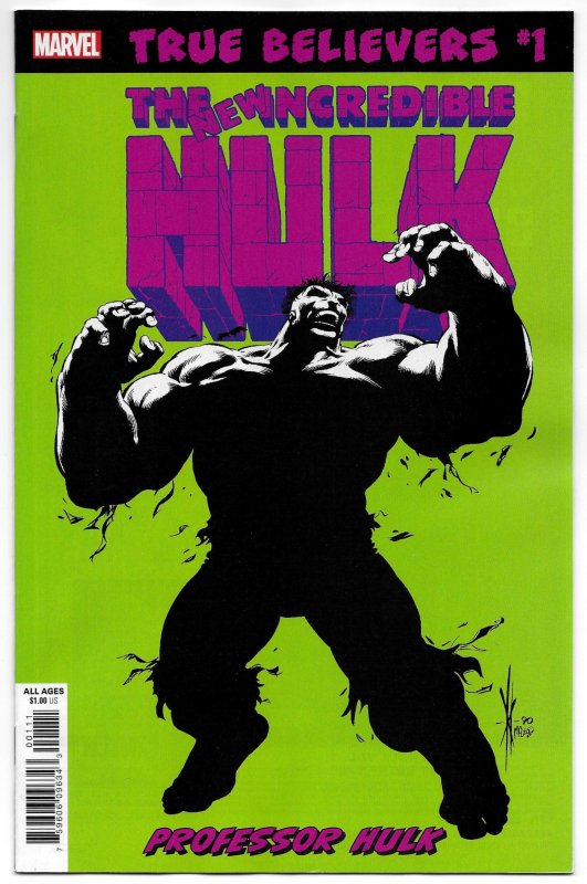 Incredible Hulk #377 [1991] True Believers Reprint | Professor Hulk (NM)