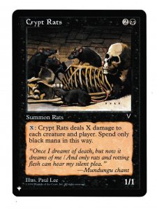 CRYPT RATS | PAUL LEE | THE LIST | MTG 1996