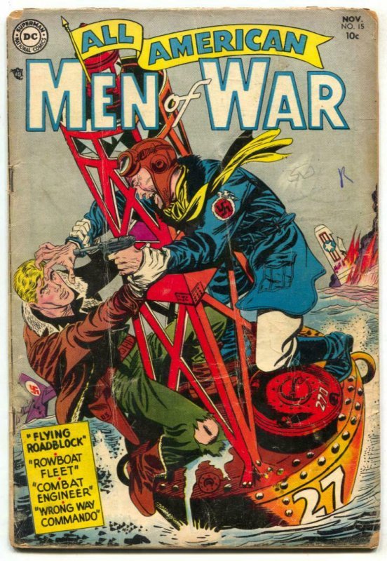 All-American Men Of War #15 1954- DC Comics- Nazi cover G/VG