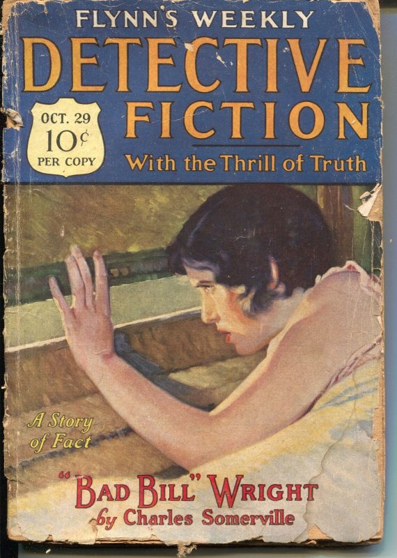 Flynn's Weekly Detective Fiction 10/29/1927-Sky Pirate-Good Girl Art-FR