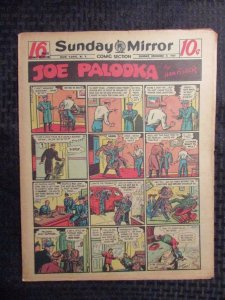 1947 Dec 7  Sunday Mirror Comic Section VG+ 4.5 Superman / Joe Palooka 16pgs