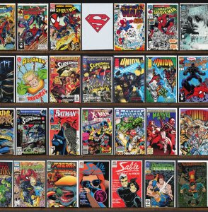 Huge Lot 140+ Comics with Spider-Man, Newmen, Wetworks, Marvel Age & More!
