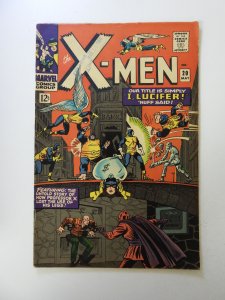 The X-Men #20 (1966) FN condition stamp/ink front cover