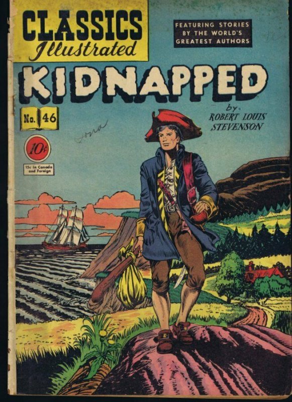 Classics Illustrated Kidnapped #46 HRN 47 ORIGINAL Vintage 1948 Dell Golden Age 