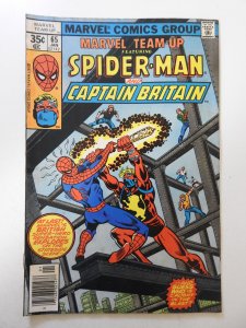 Marvel Team-Up #65 (1978) FN Condition! 1st US app of Captain Britain!