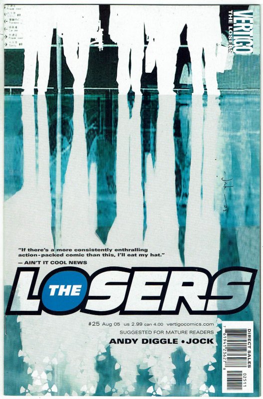 The Losers #25 Vertigo/DC Andy Diggle NM