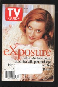 MAG: TV Guide 7/6/1996-X-Files-Gillian Anderson photo cover-St. Louis Edition...