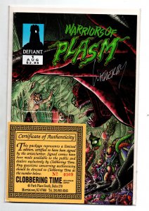 Warriors of Plasm #1 signed Mike Witherby 0509/3000 w/COA - SEALED - 1993 - NM