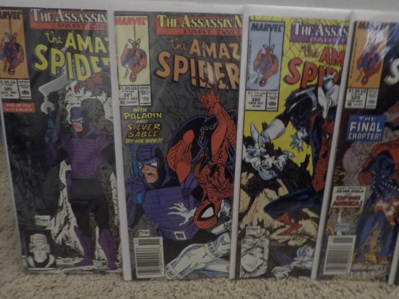 Lot - Spider-Man #1 - #5 & Amazing Spider-Man #320,#321,#322,#325,#334,#335,#336