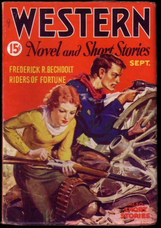 WESTERN NOVEL AND SHORT STORIES 1934 SEPT #6 MUSEUM QUA VF