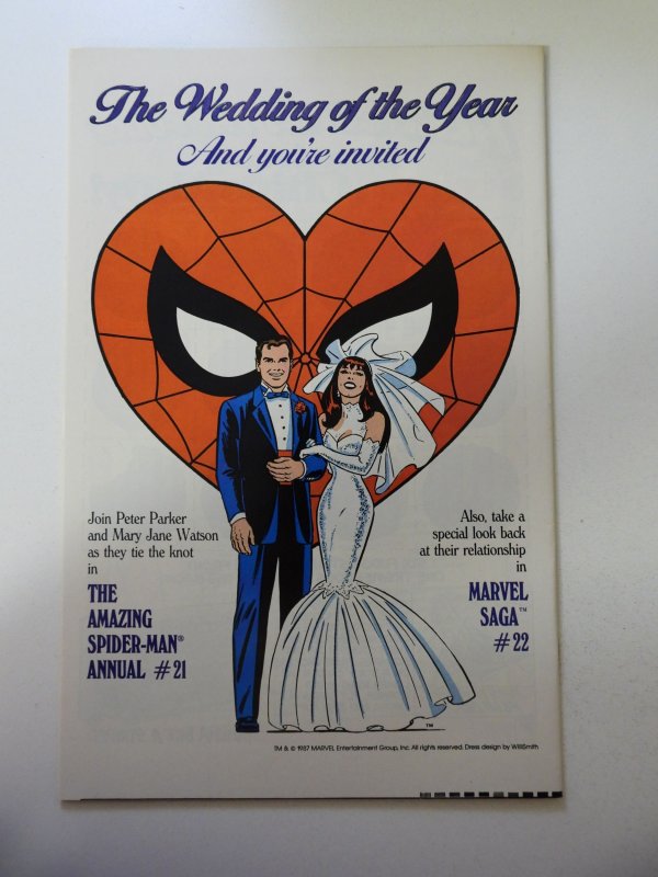 The Amazing Spider-Man #292 (1987) VF+ Condition