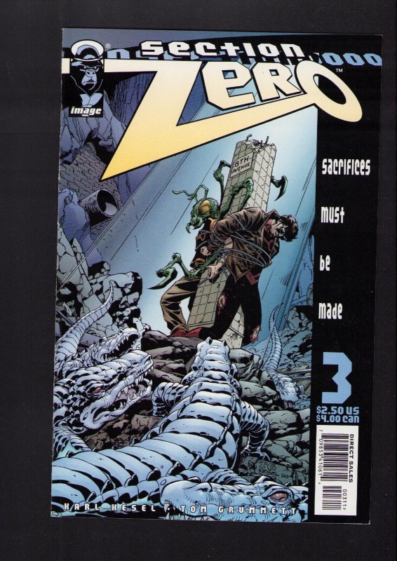 Section Zero #1-3 - THREE PIECE LOT + TOM GRUMMETT ART! (9.2) 2000